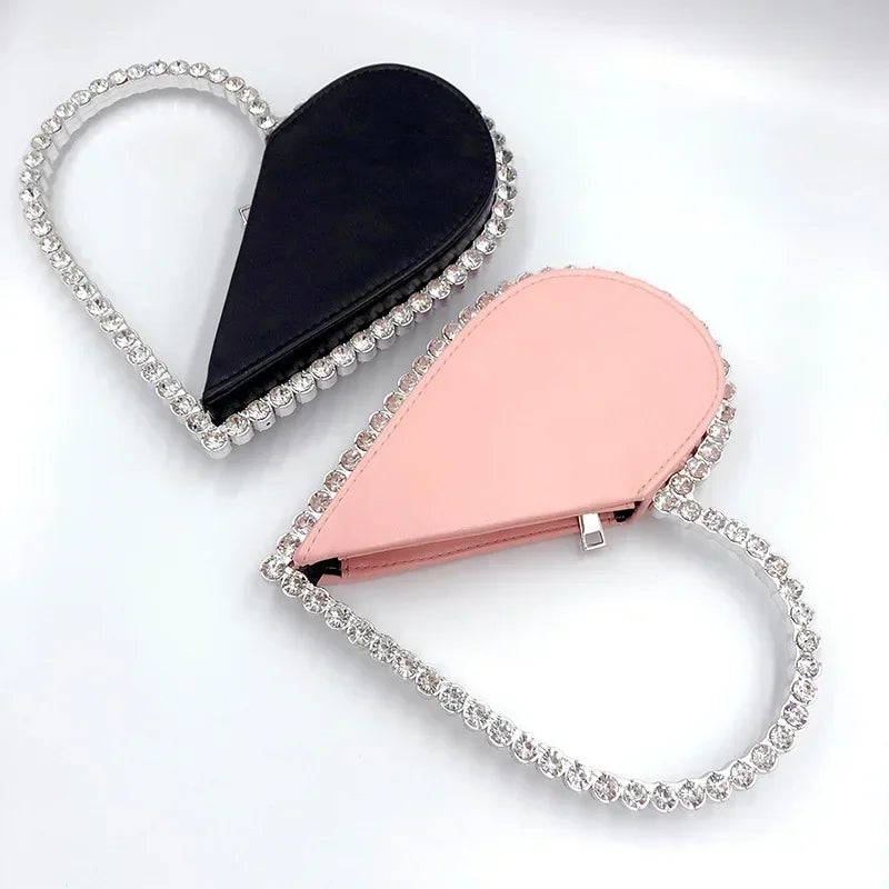 Diamond Heart Evening Clutch