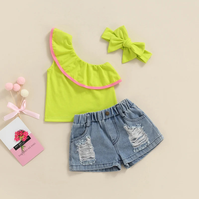 Neon Green 3 Piece Set