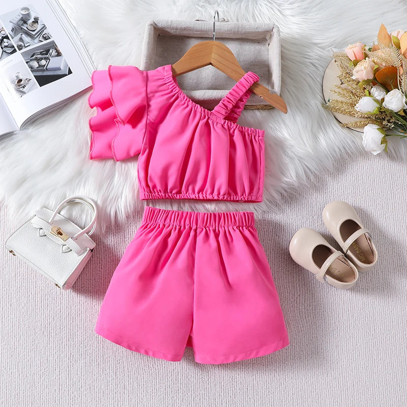 Sleeveless Colorful Set