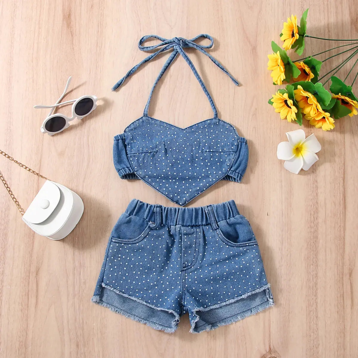 Hearts Denim Set