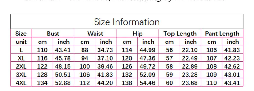 Plus Size Women's Crewneck Top & Pants Sets