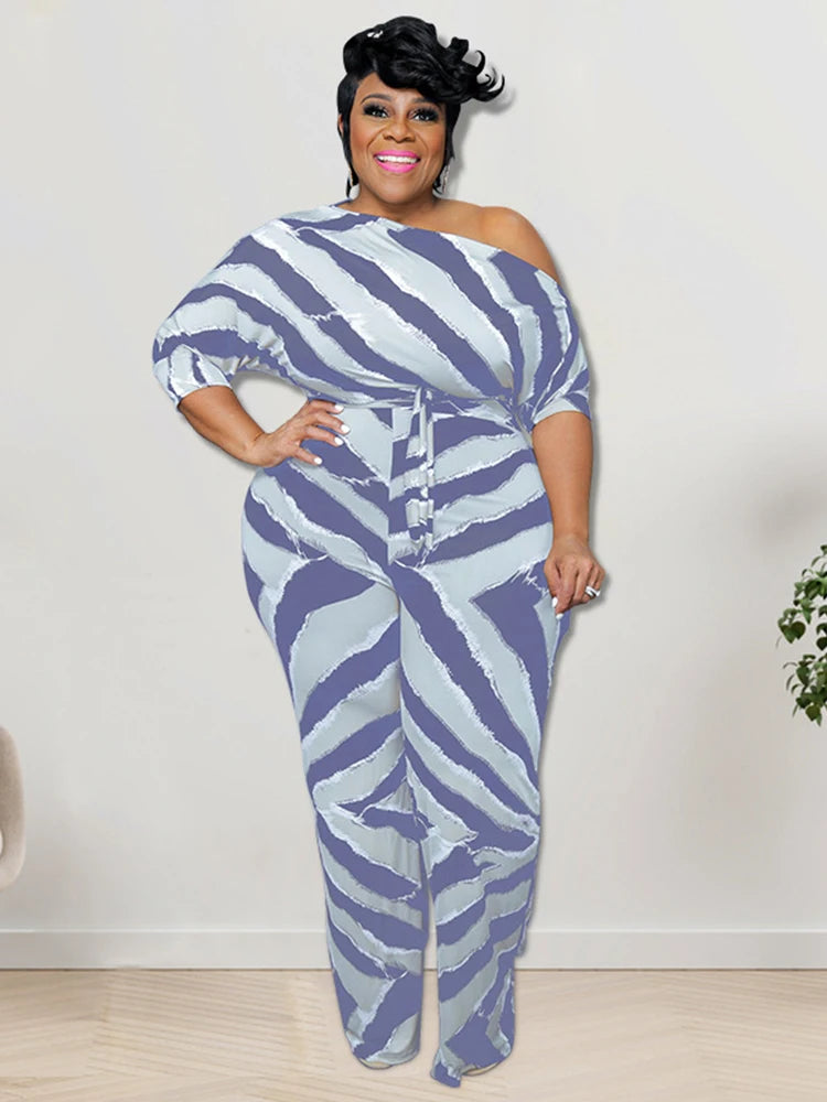 Female One-Piece Plus-Size Jumpsuits