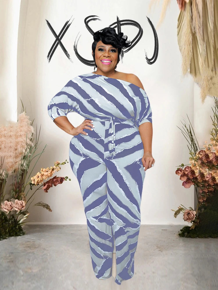Female One-Piece Plus-Size Jumpsuits