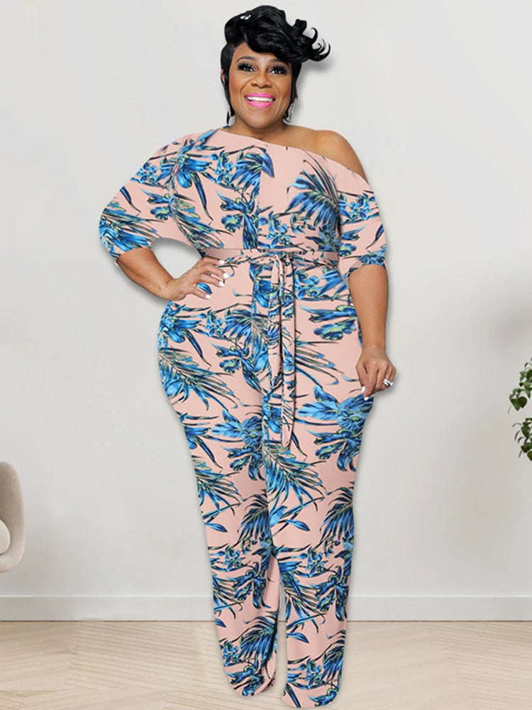 Female One-Piece Plus-Size Jumpsuits