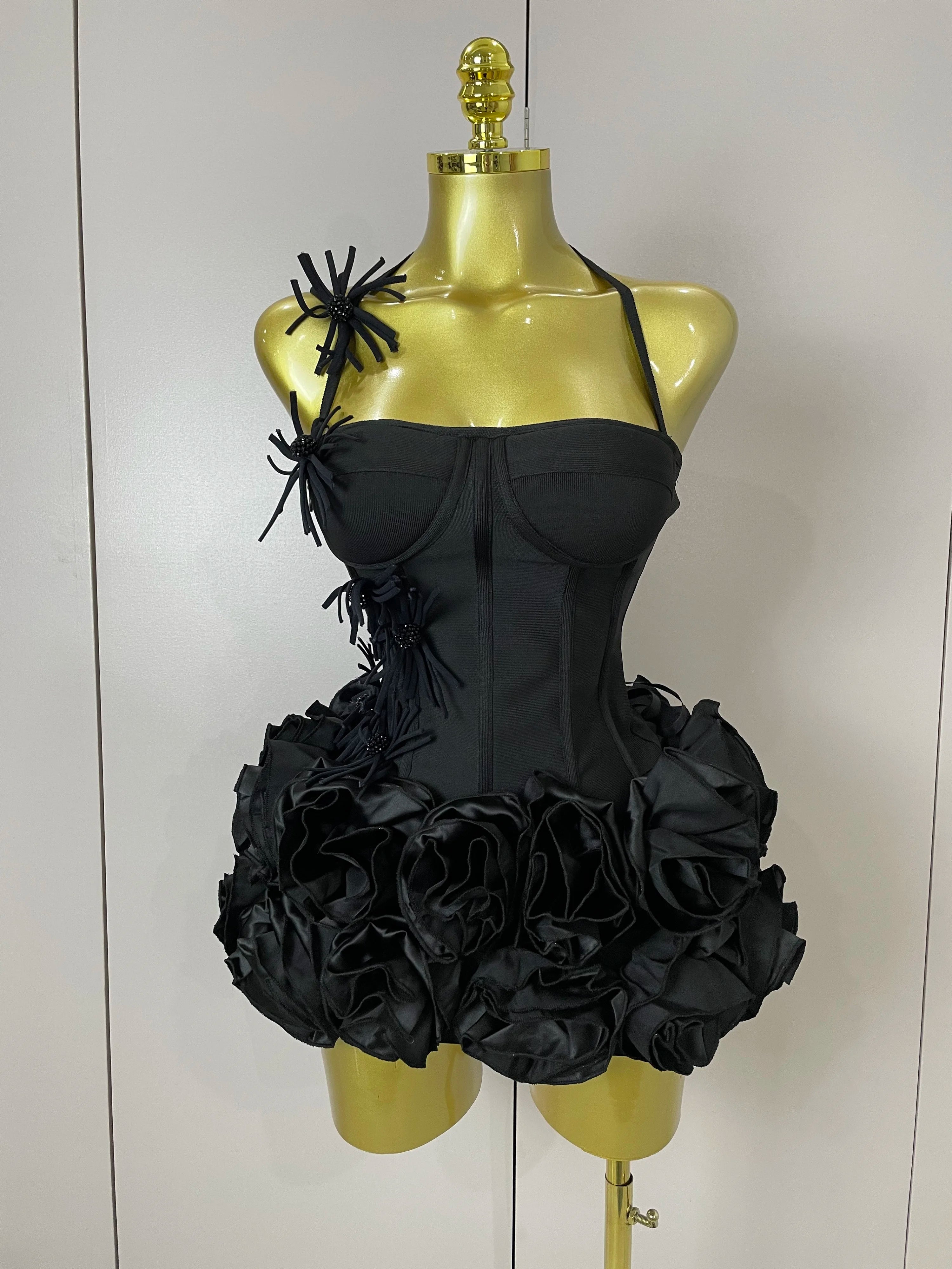 Luxury Halter Gown Two-Piece Set