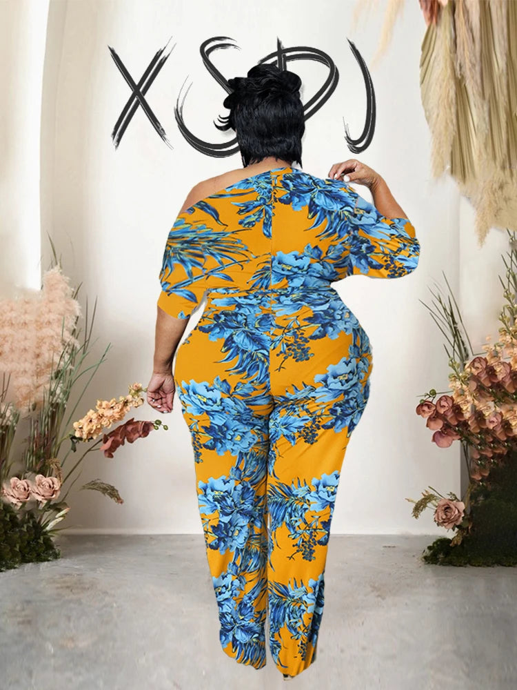 Female One-Piece Plus-Size Jumpsuits