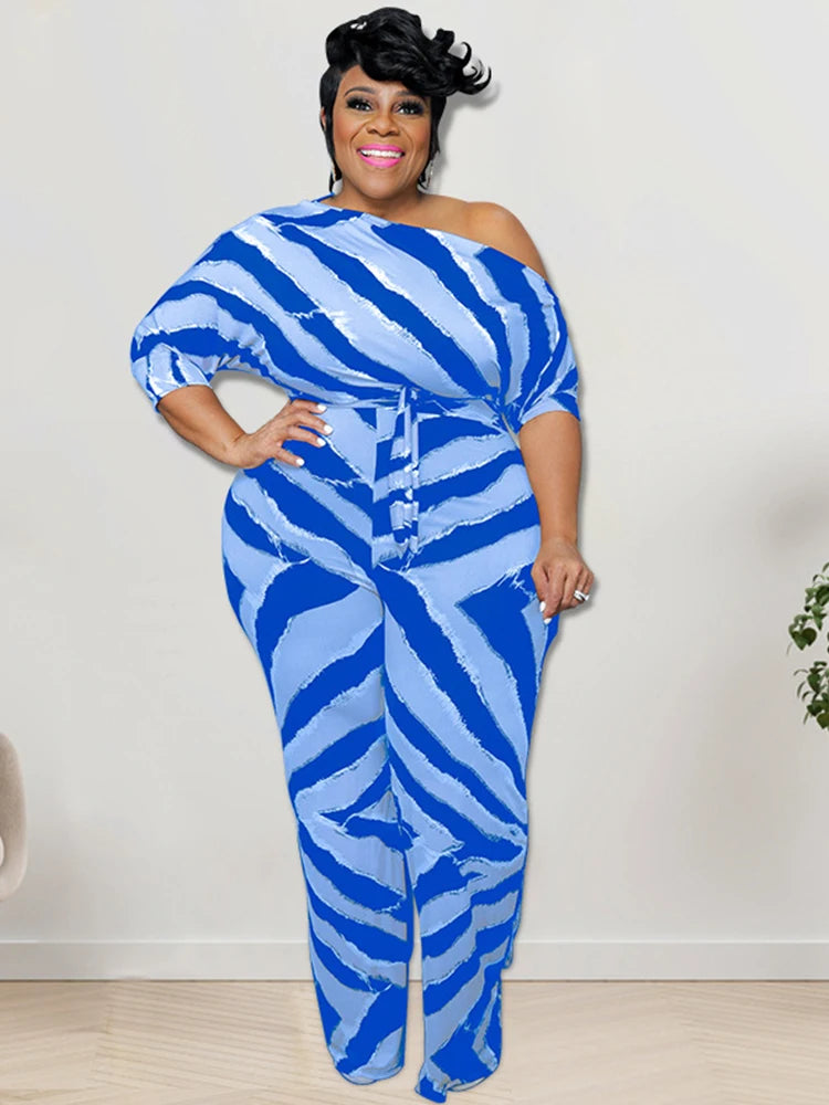 Female One-Piece Plus-Size Jumpsuits