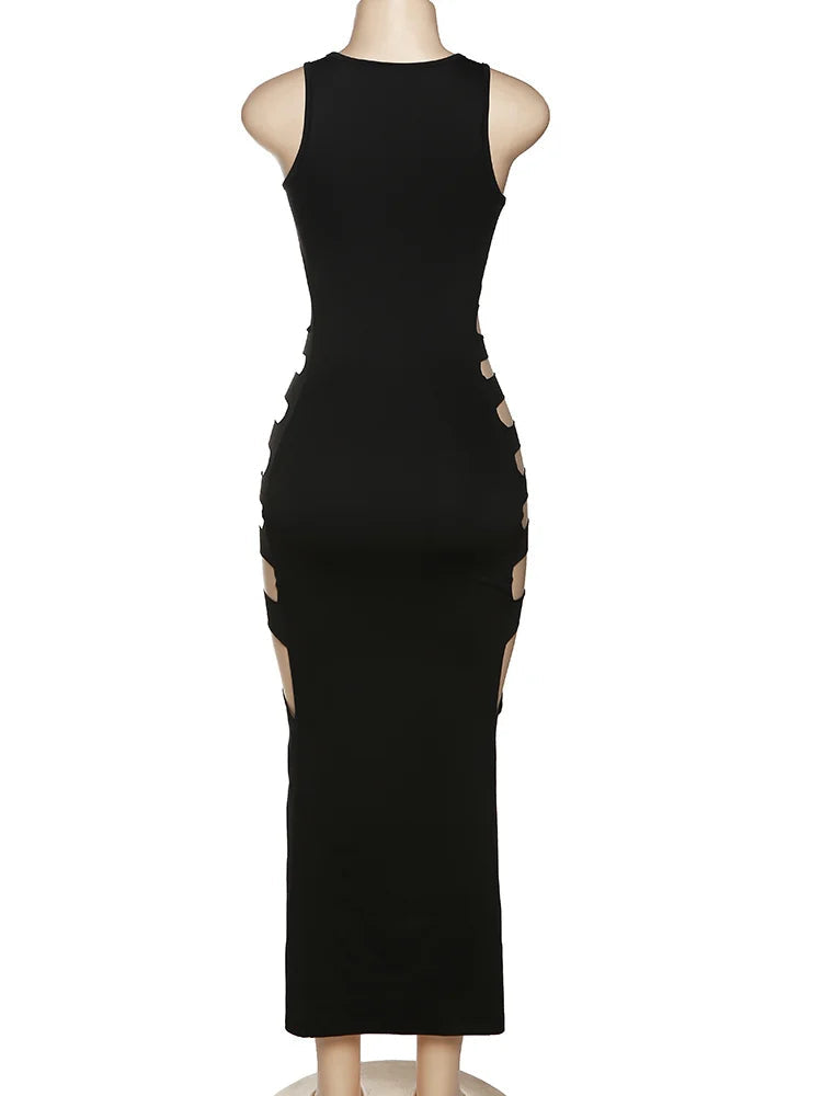 Black Web Dress
