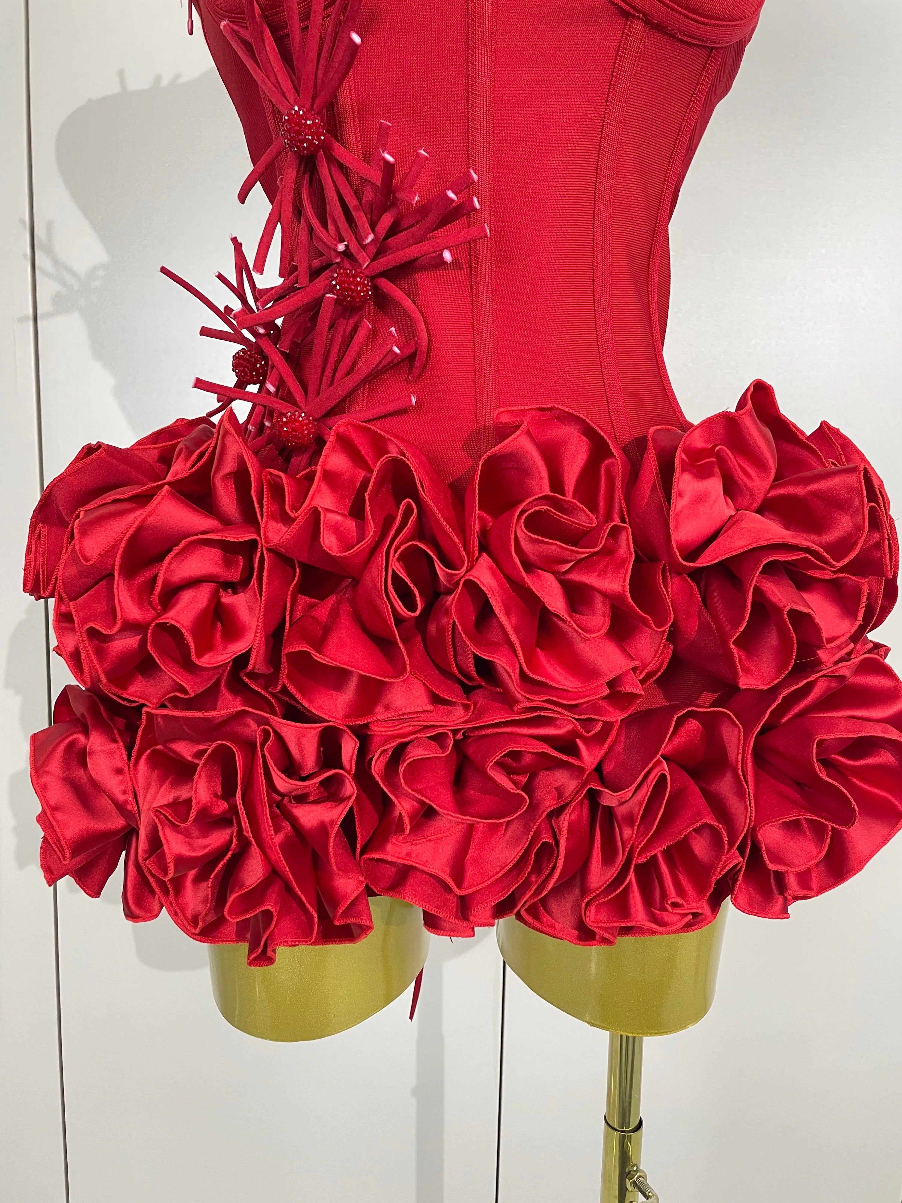 Luxury Halter Gown Two-Piece Set