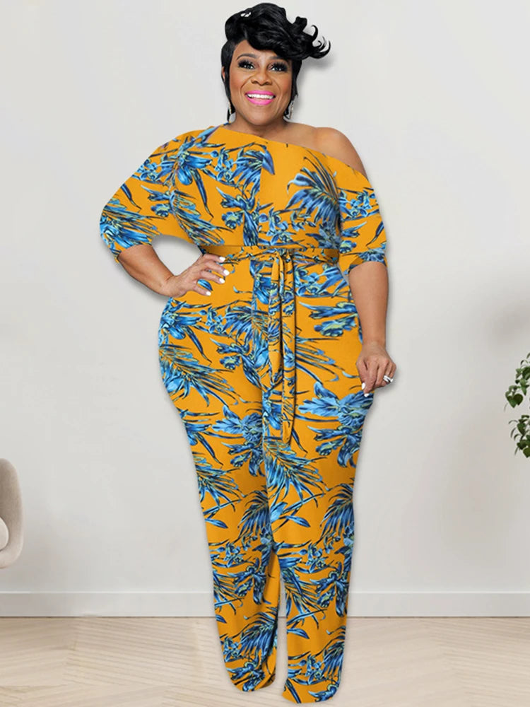 Female One-Piece Plus-Size Jumpsuits