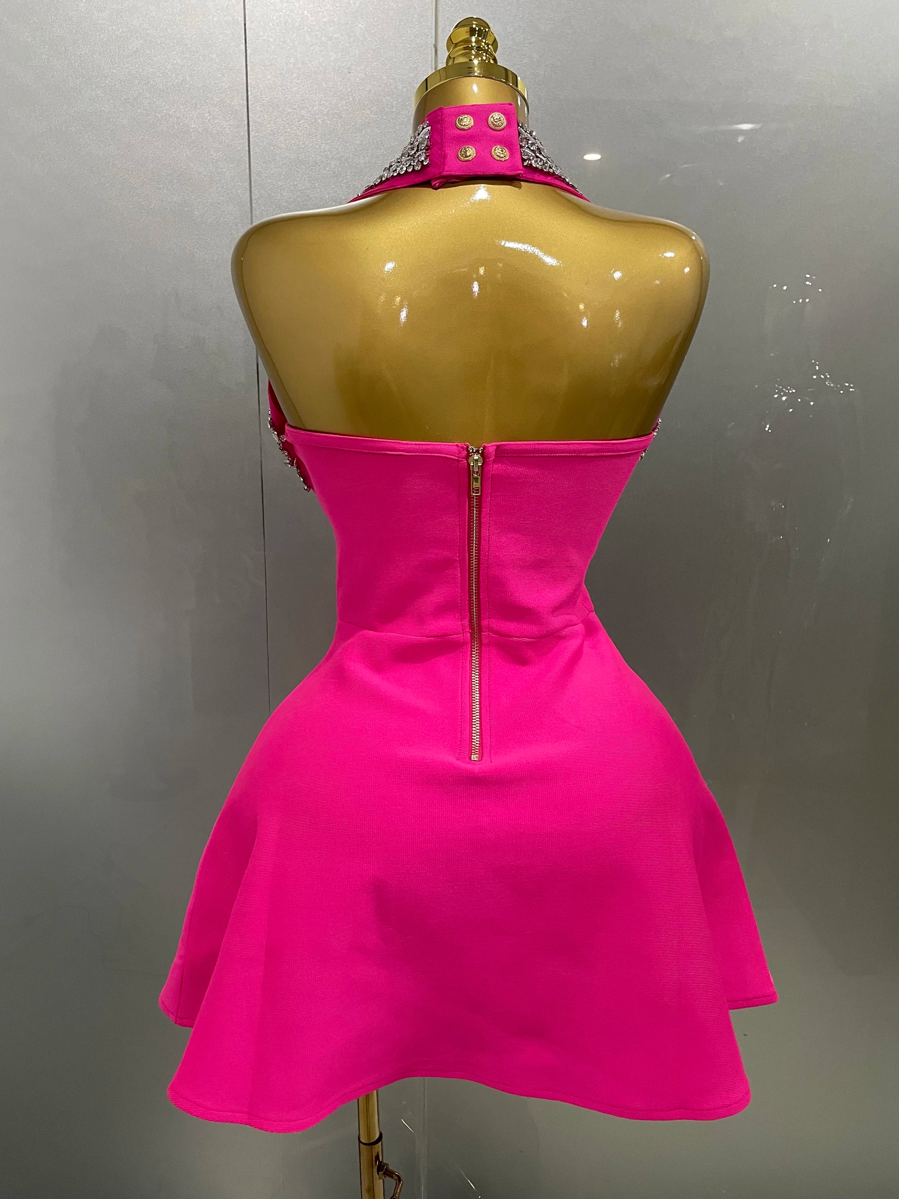 Shinning Crystal Bodycon Bandage Long Dress