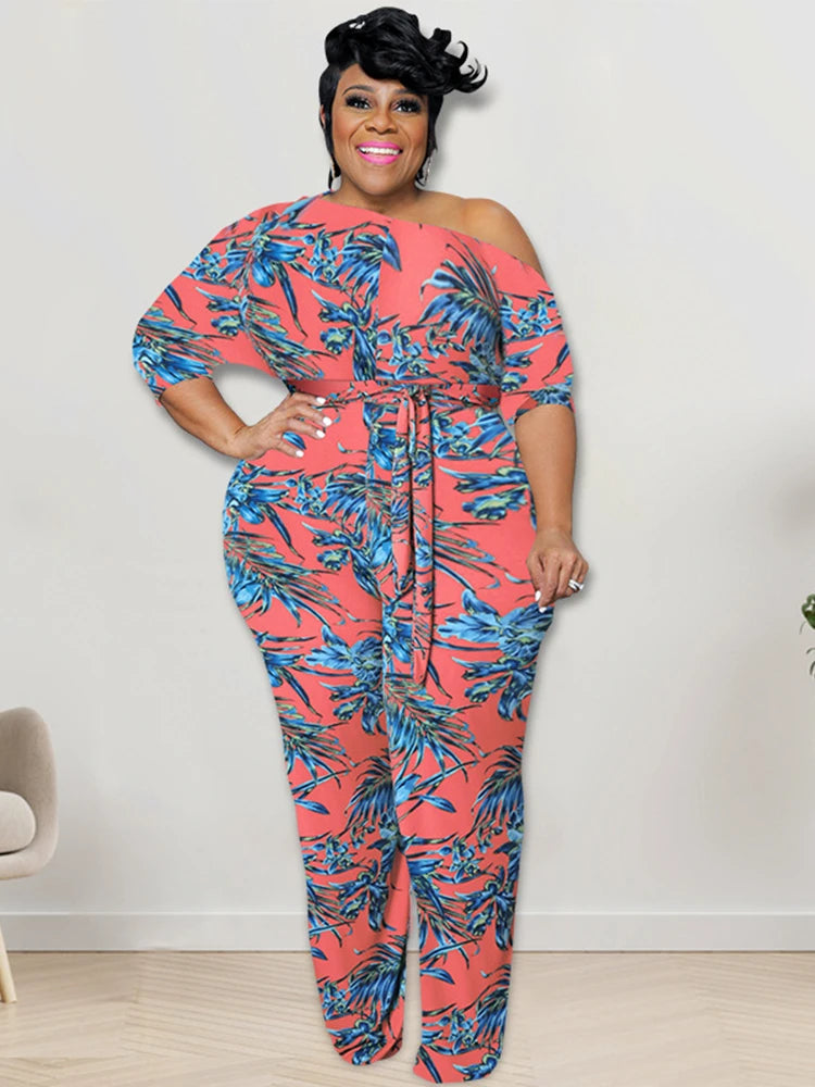 Female One-Piece Plus-Size Jumpsuits