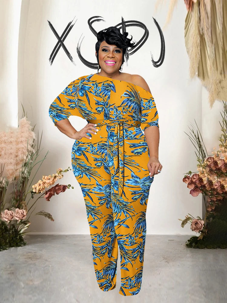 Female One-Piece Plus-Size Jumpsuits