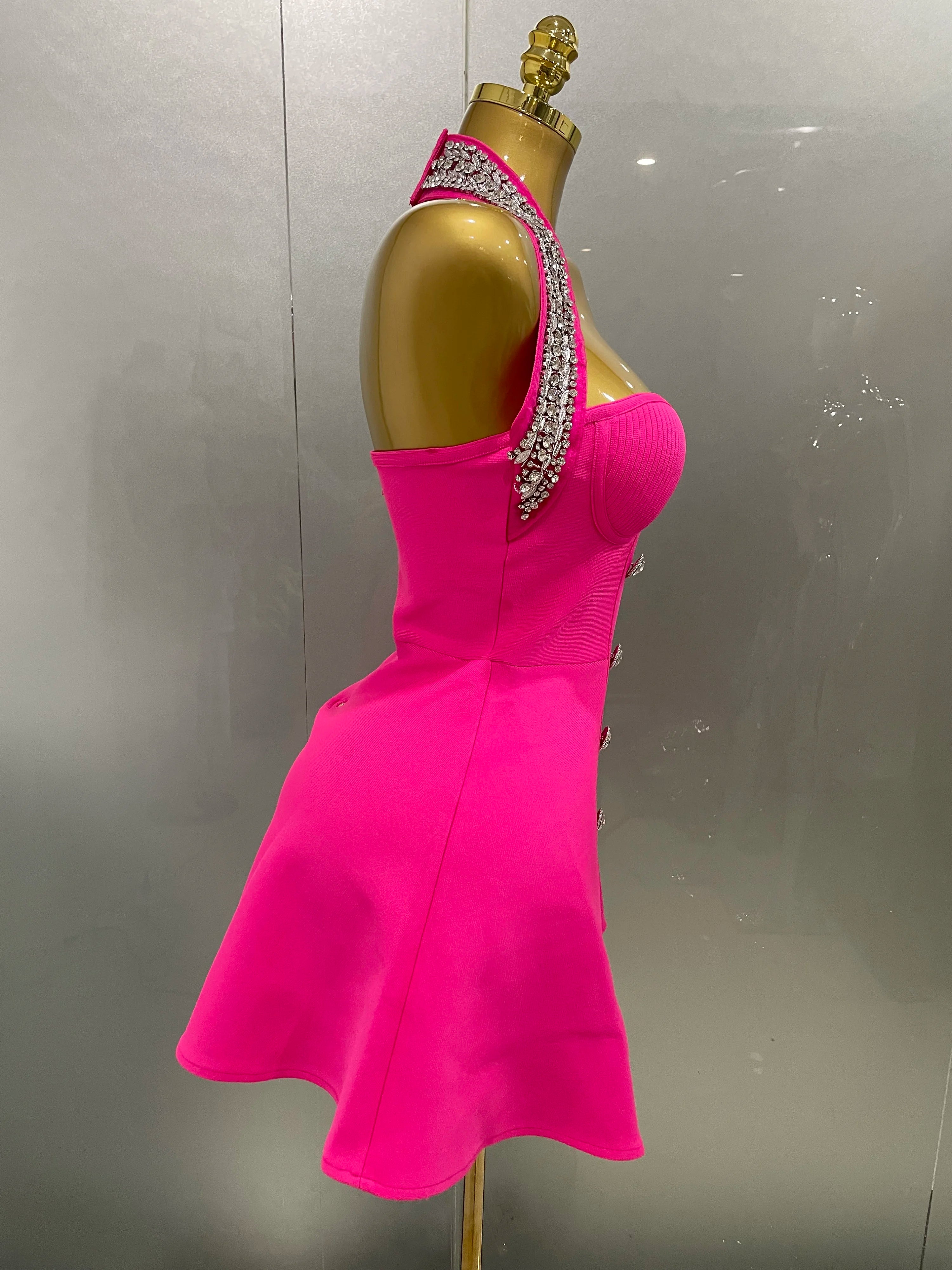 Shinning Crystal Bodycon Bandage Long Dress