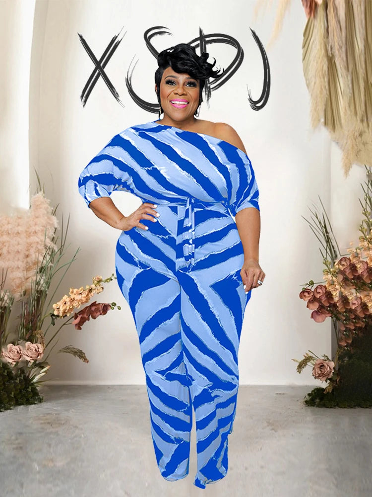 Female One-Piece Plus-Size Jumpsuits