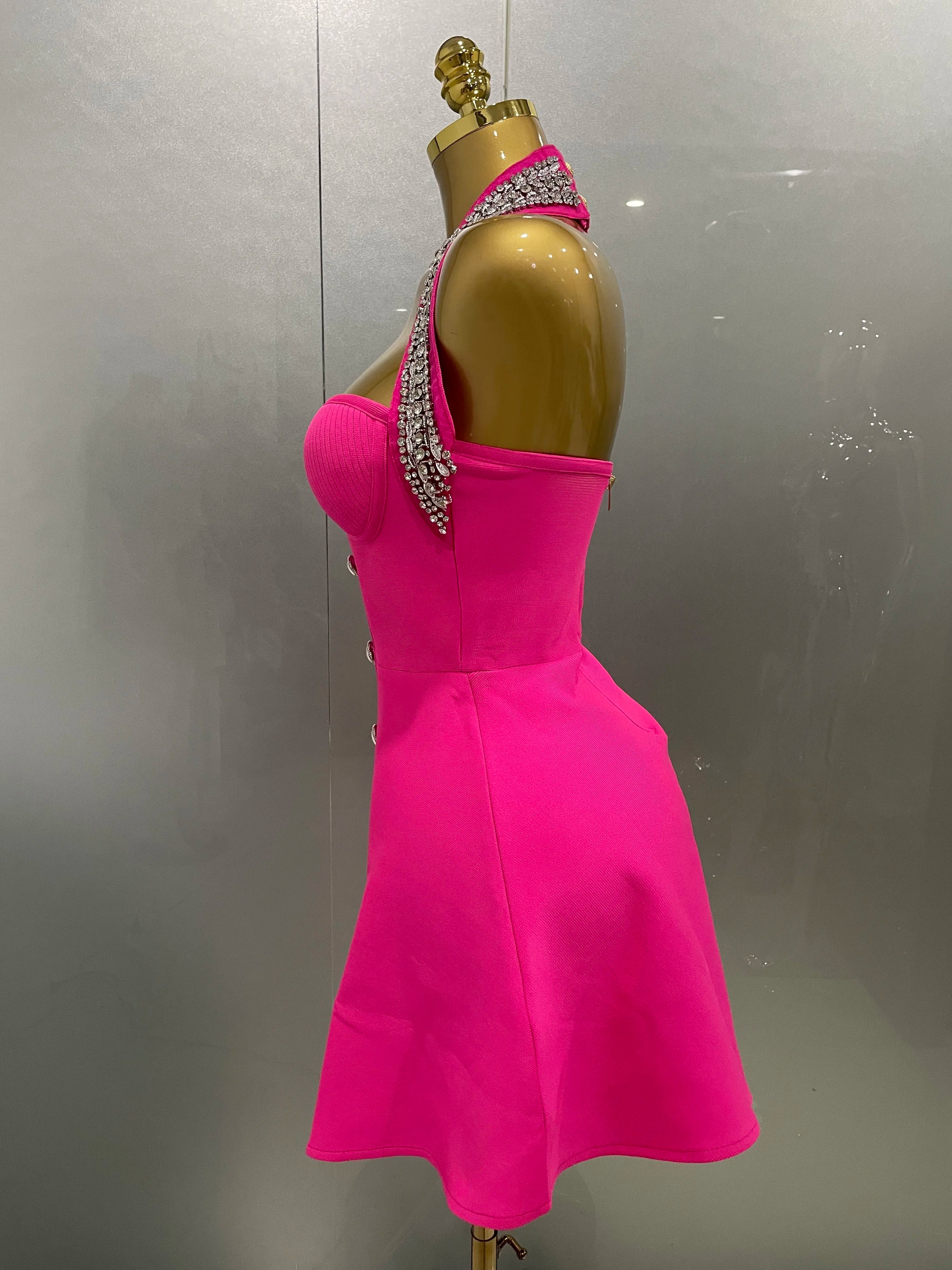 Shinning Crystal Bodycon Bandage Long Dress