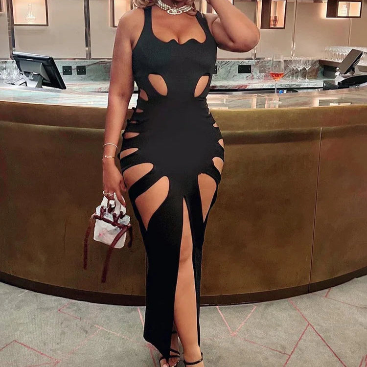 Black Web Dress