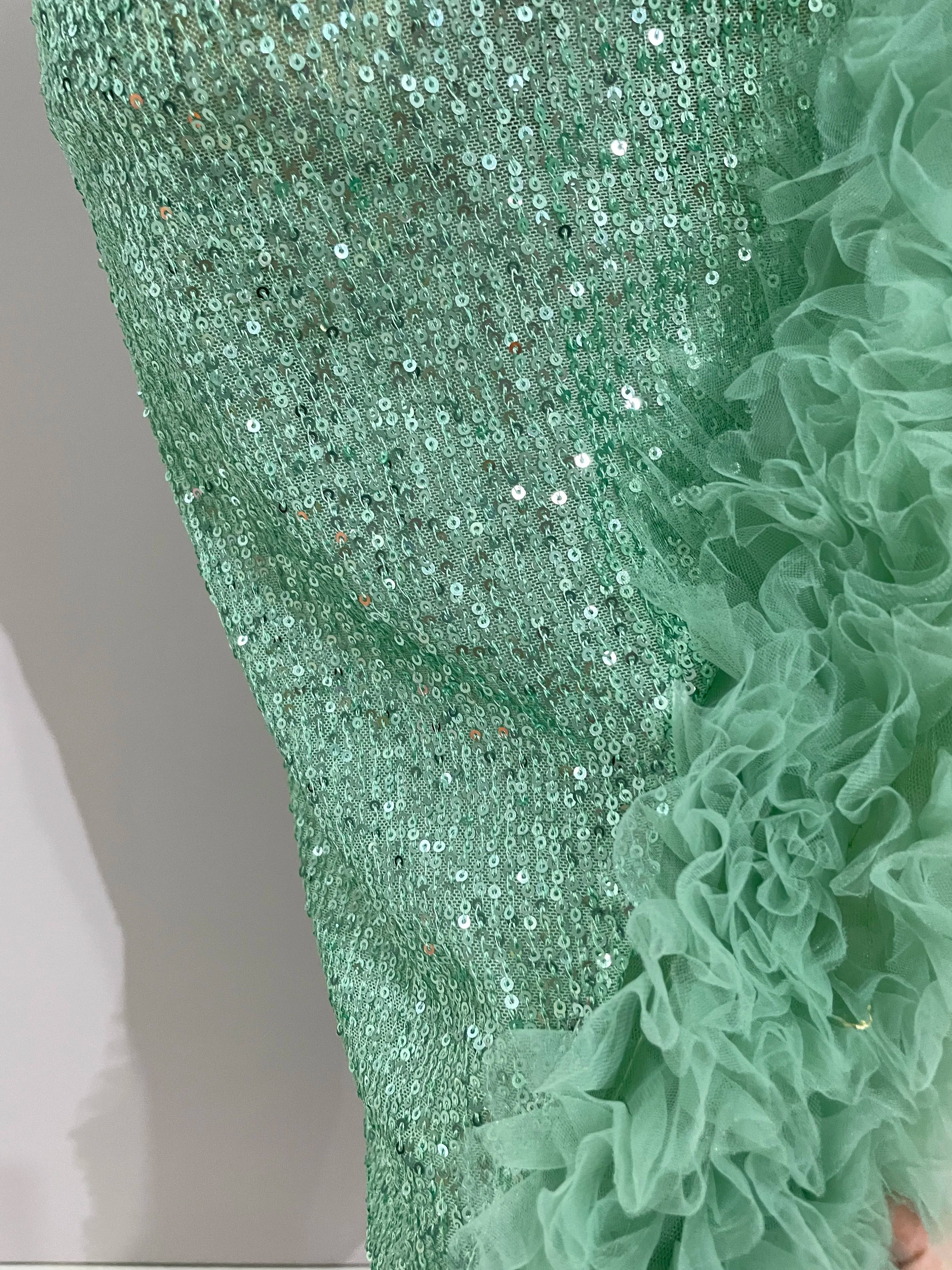 Sequins Top Short Skirt Outfit Dress