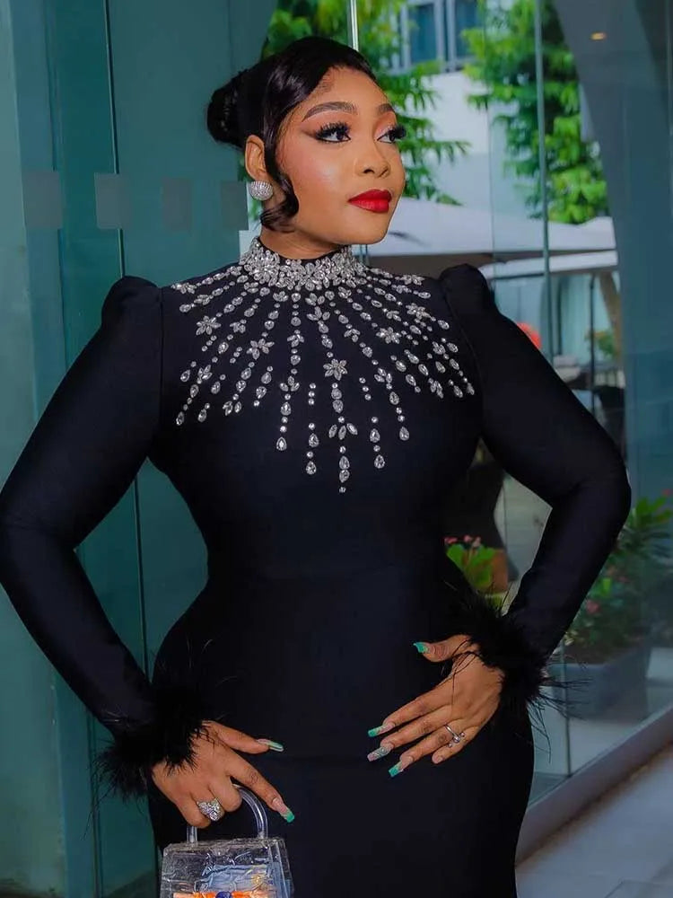 Round Collar Elegant Chic Bodycon Dress