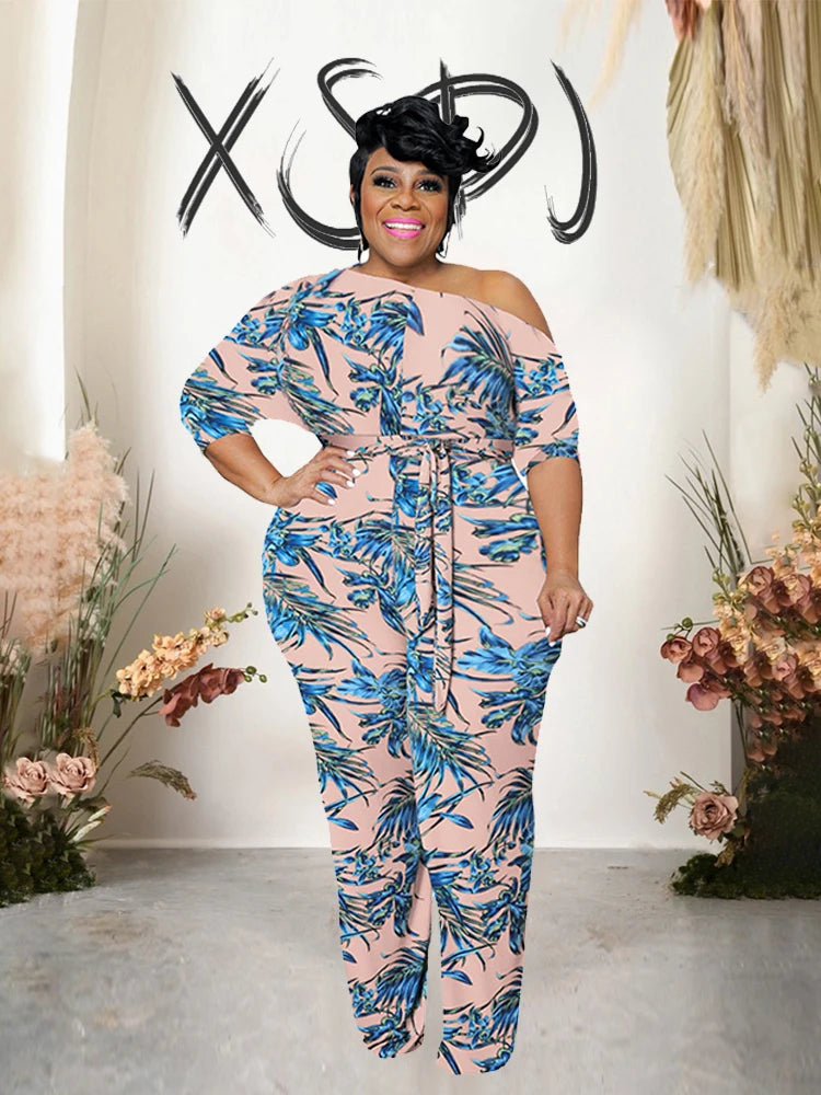 Female One-Piece Plus-Size Jumpsuits