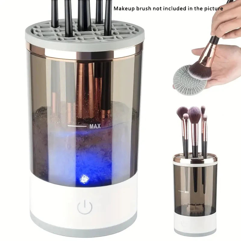 Mini make up brush cleaner