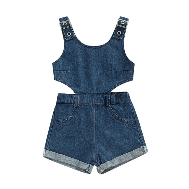 Summer Denim Kids Jumpsuit