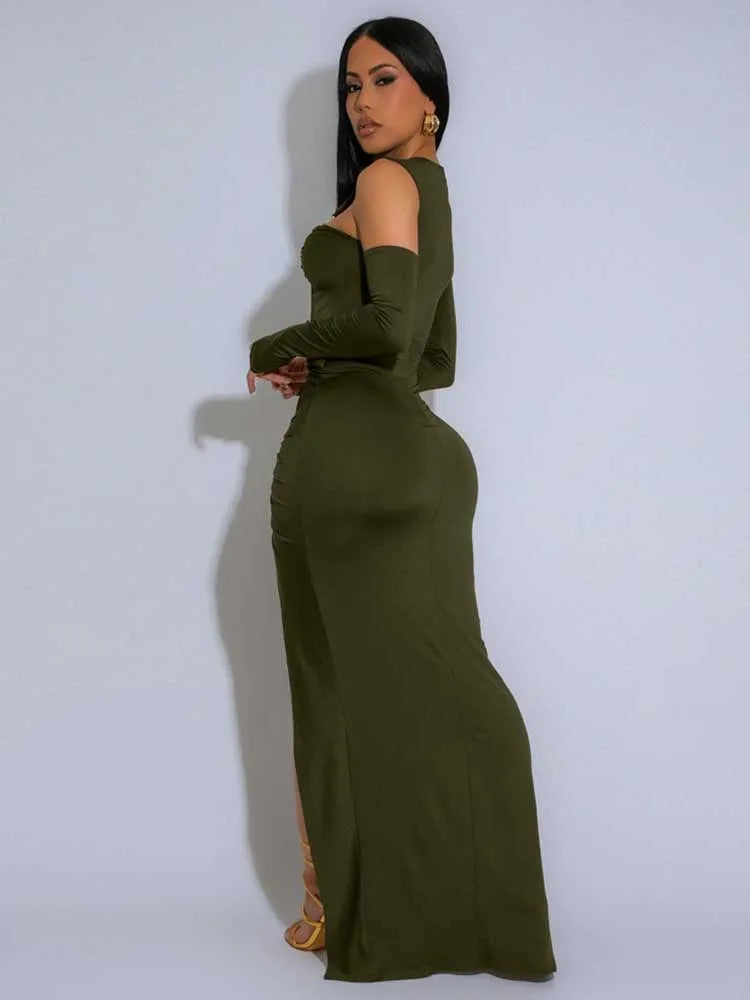 Cross Collar Dress