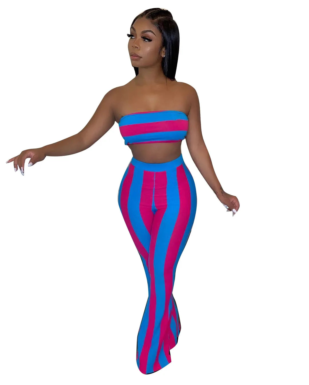 Crop Top Tassel Skirts Matching Set