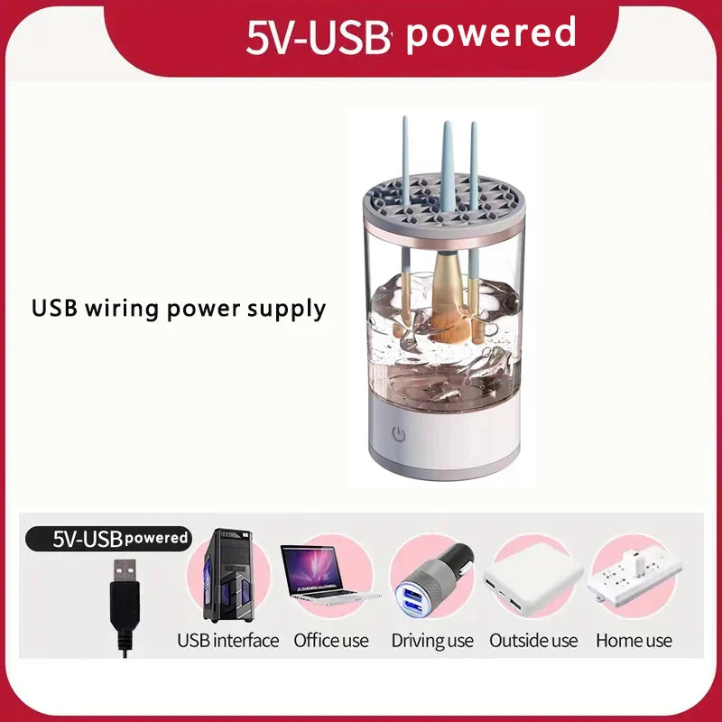 Mini make up brush cleaner