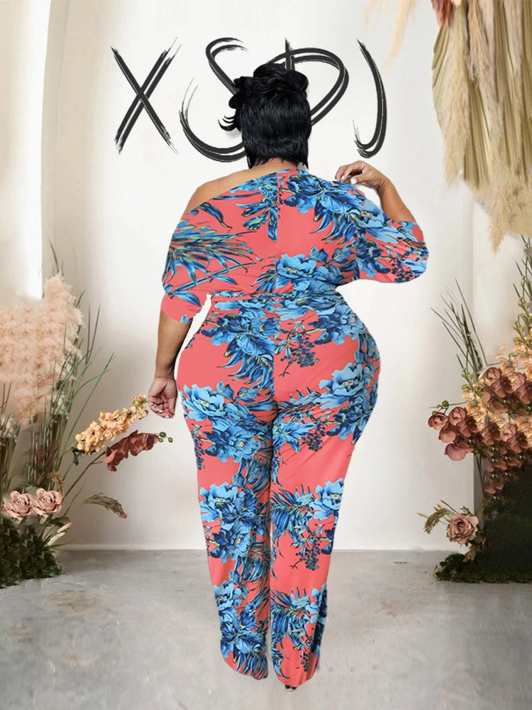 Female One-Piece Plus-Size Jumpsuits