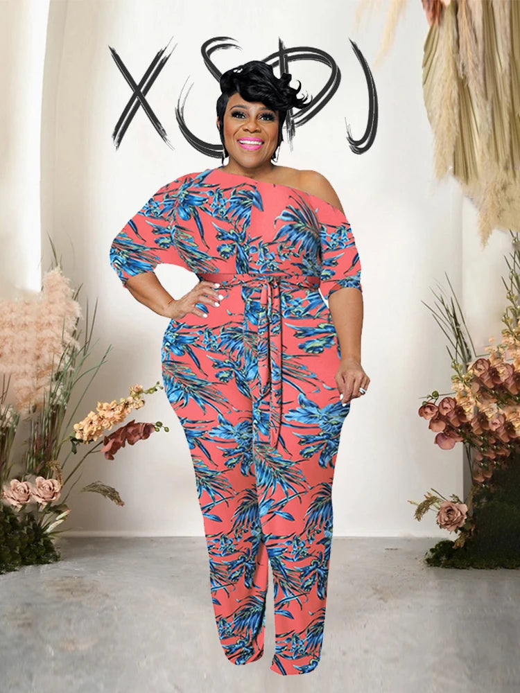 Female One-Piece Plus-Size Jumpsuits