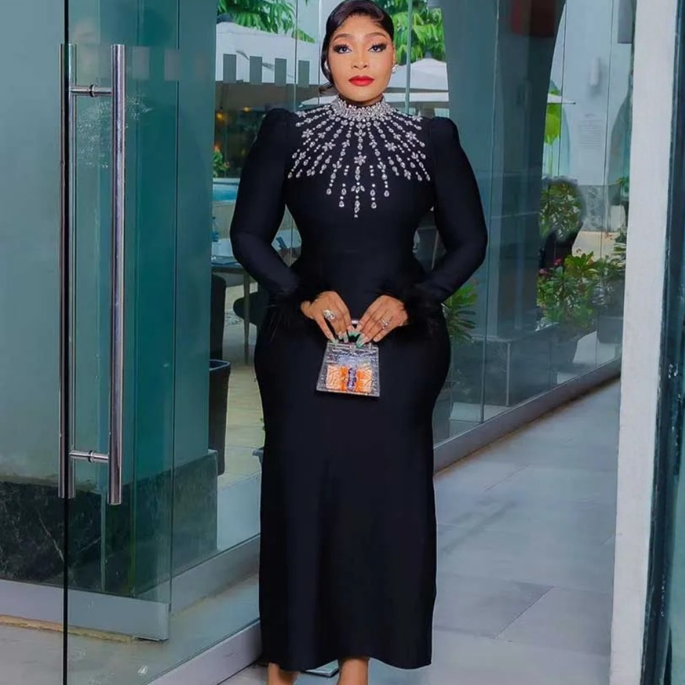 Round Collar Elegant Chic Bodycon Dress