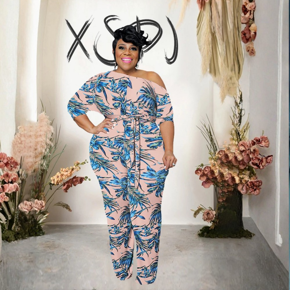 Female One-Piece Plus-Size Jumpsuits