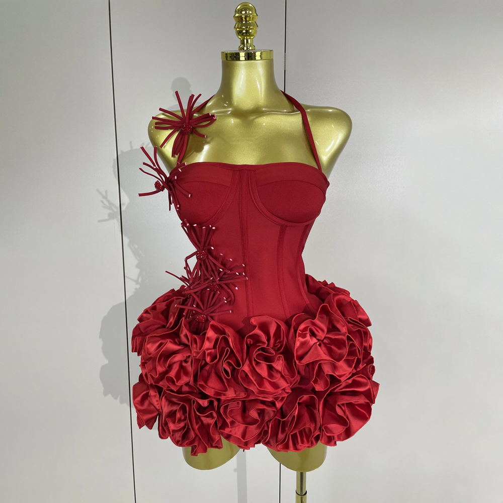 Luxury Halter Gown Two-Piece Set