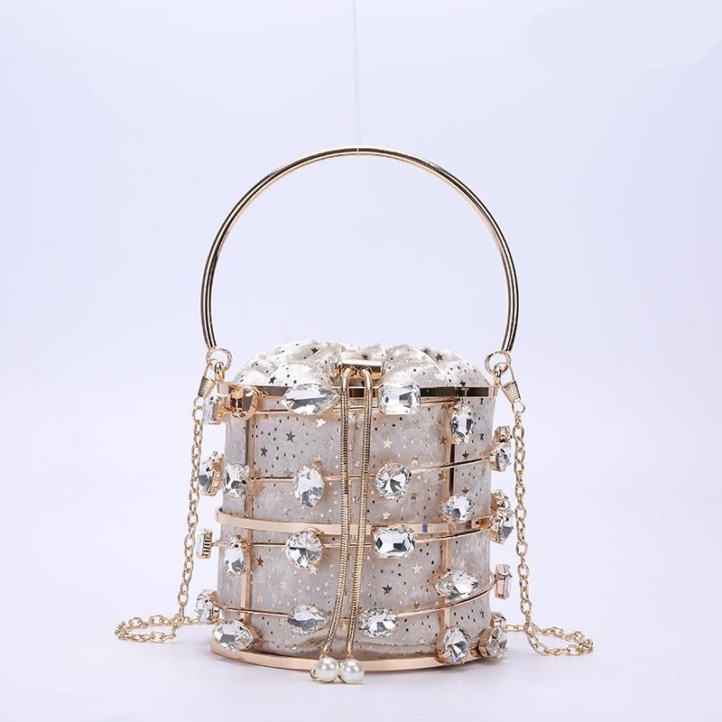 Crystal Cage Clutch