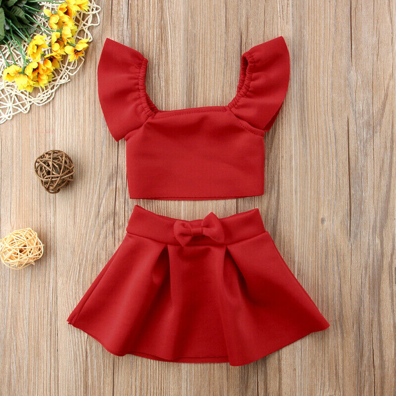 Little Red Riding Hood Two Piece Top and Skirt